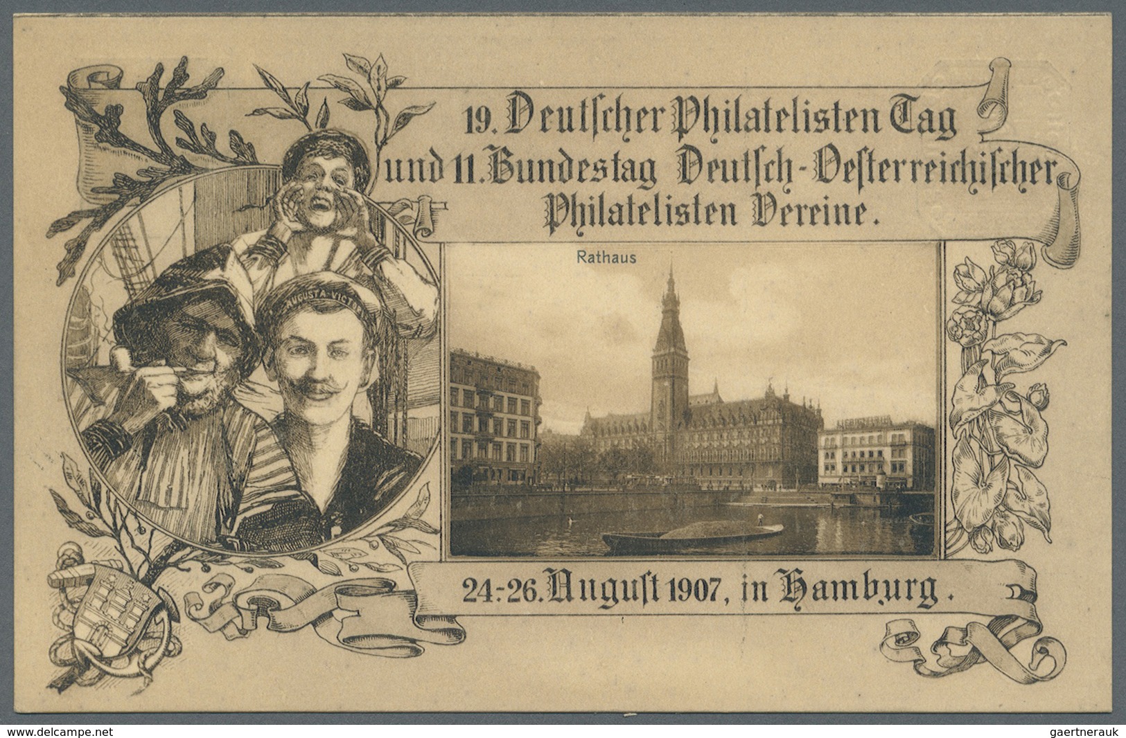 GA Deutsches Reich - Privatganzsachen: 1907, Lot Von 15 Privat-Postkarten 5 Pf Germania "19. Dt. Philat - Autres & Non Classés