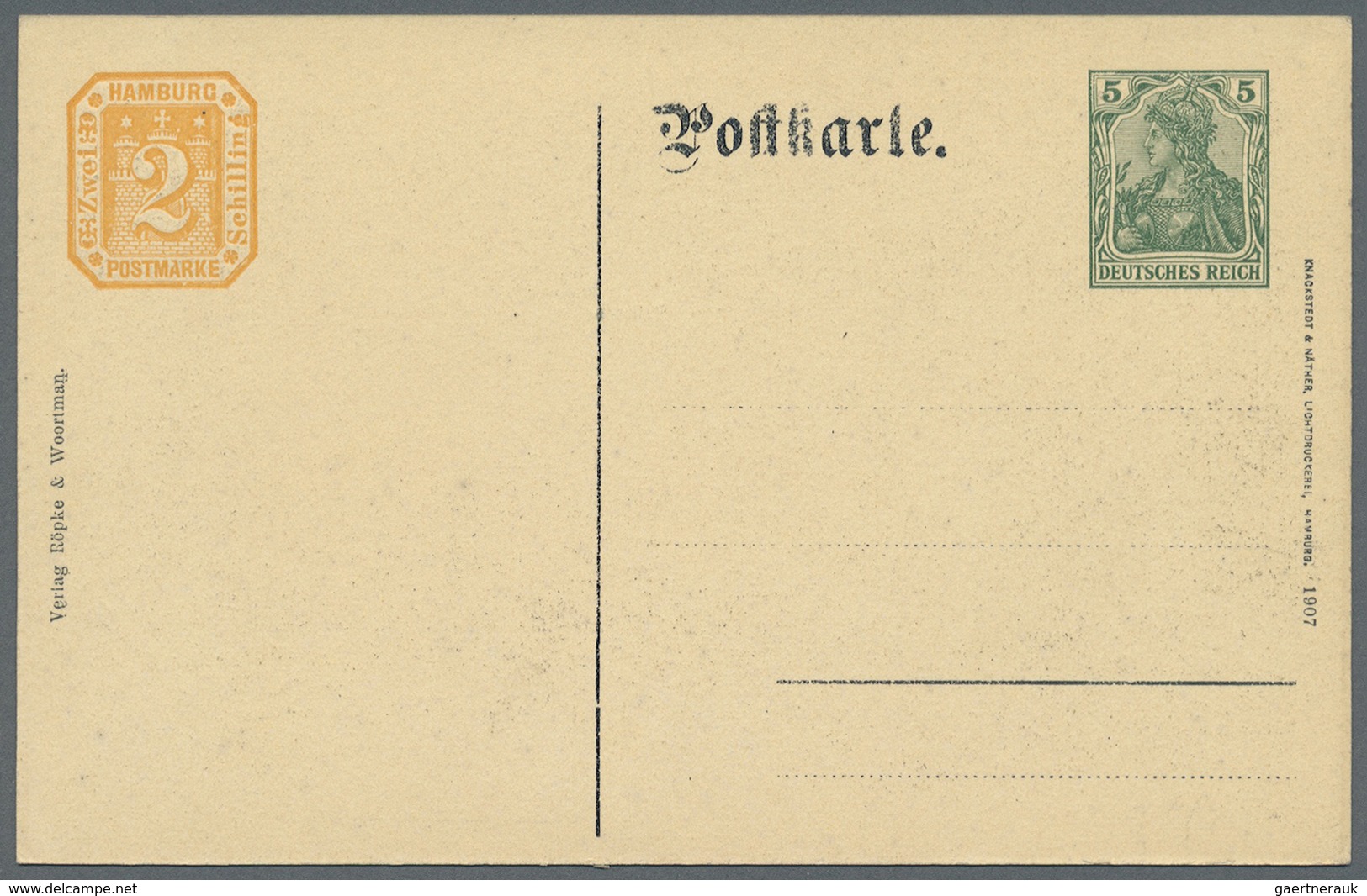 GA Deutsches Reich - Privatganzsachen: 1907, Lot Von 15 Privat-Postkarten 5 Pf Germania "19. Dt. Philat - Sonstige & Ohne Zuordnung