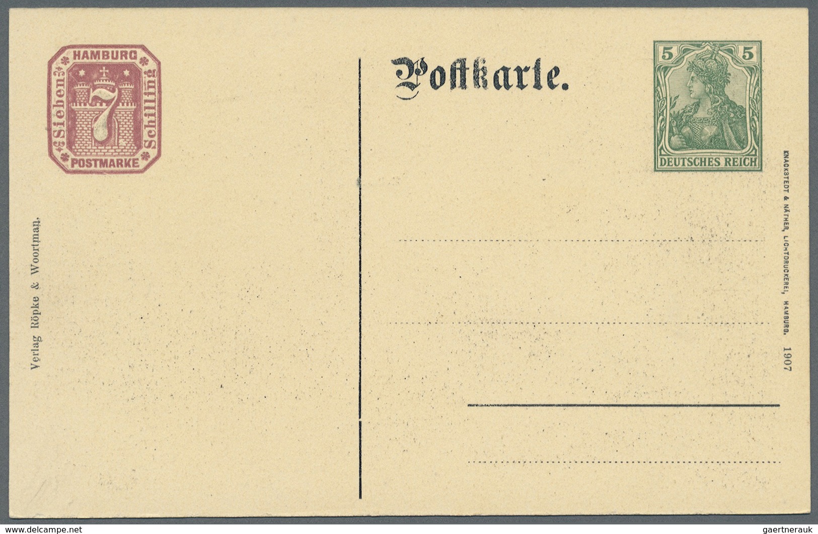 GA Deutsches Reich - Privatganzsachen: 1907, Lot von 15 Privat-Postkarten 5 Pf Germania "19. Dt. Philat