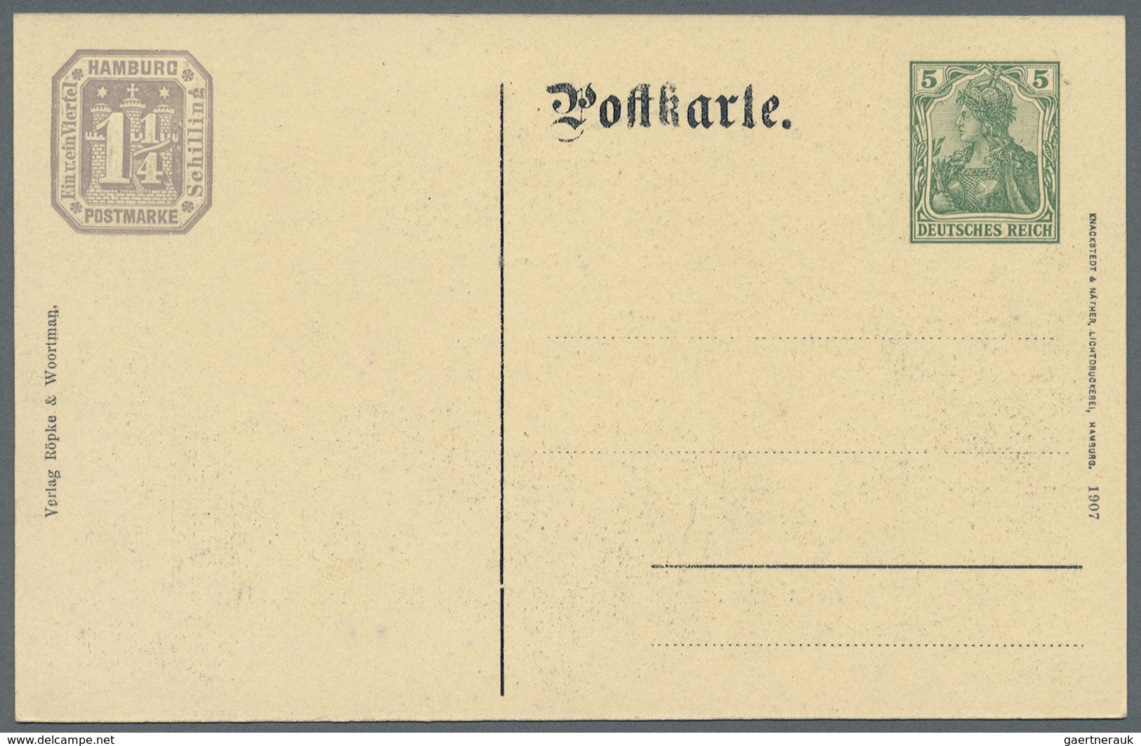 GA Deutsches Reich - Privatganzsachen: 1907, Lot von 15 Privat-Postkarten 5 Pf Germania "19. Dt. Philat