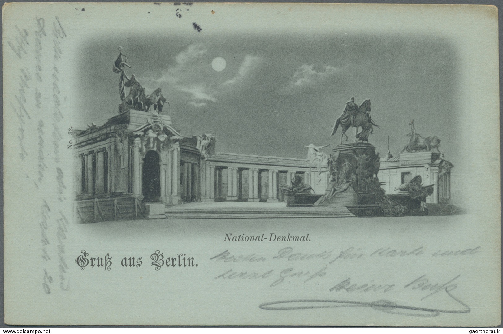 Br Deutsches Reich - Stempel: 1898, "In Berlin C.2 Nachträglich Entwertet", Violetter Stempel Klar Auf - Machines à Affranchir (EMA)