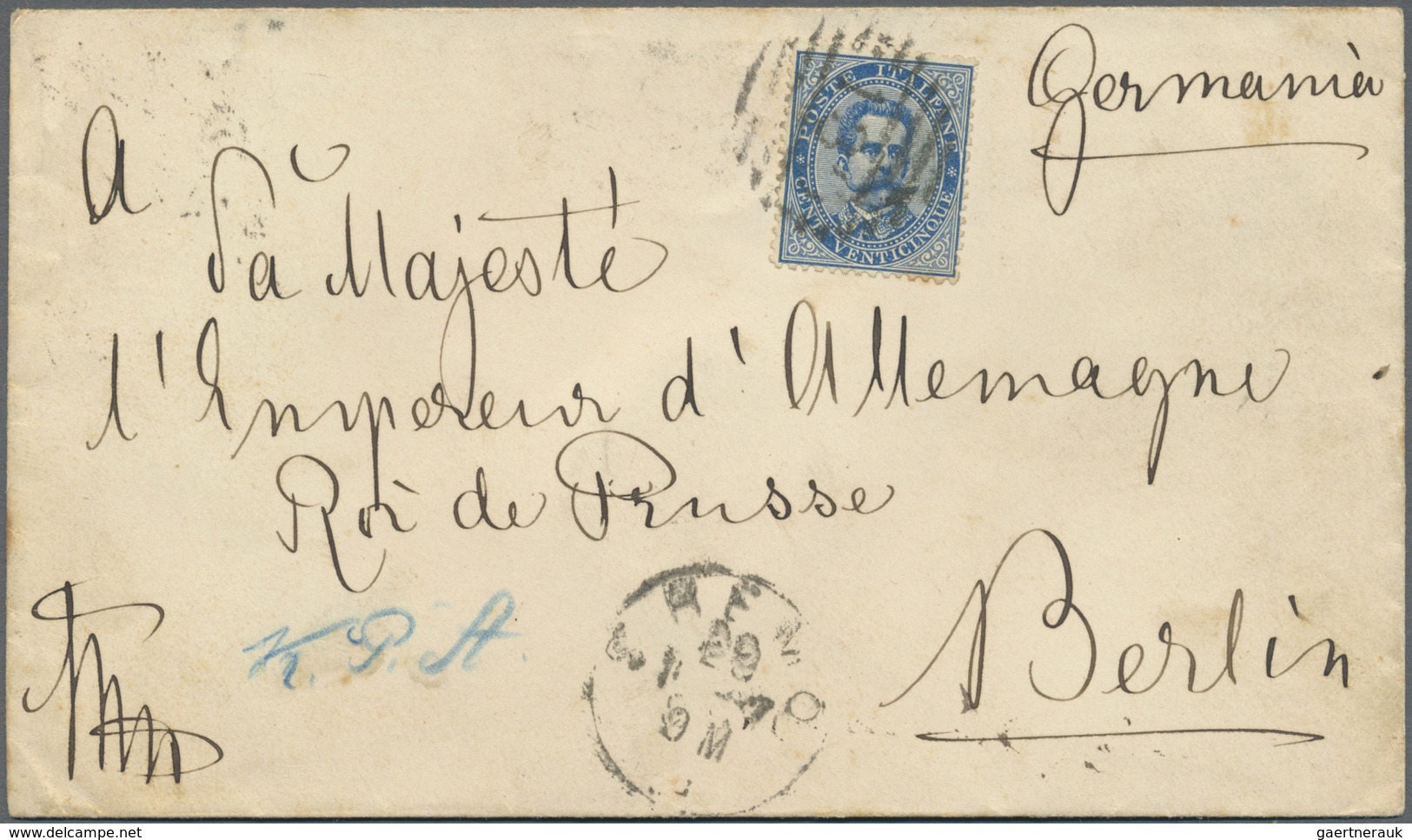 Br Deutsches Reich - Stempel: 1887, "BERLIN C. KABINETS-P.A. 2.12.87", Klarer Abschlag Rückseitig Als A - Macchine Per Obliterare (EMA)