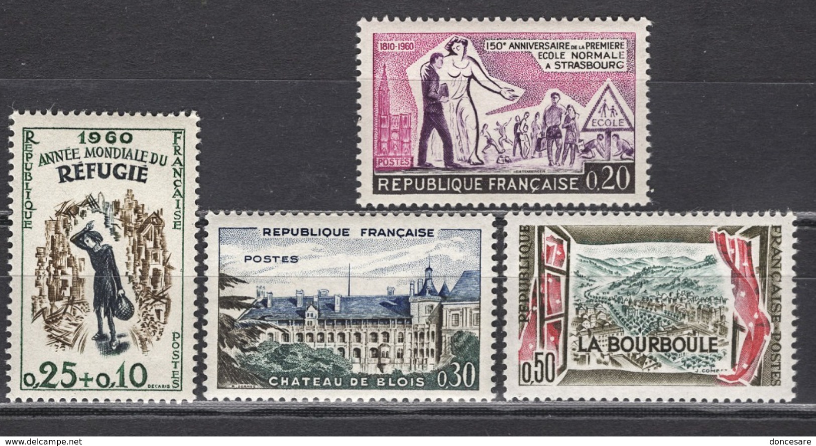 FRANCE 1960 - LOT  Y.T. N° 1253 / 1254 / 1255 / 1256 - NEUFS** - Nuevos