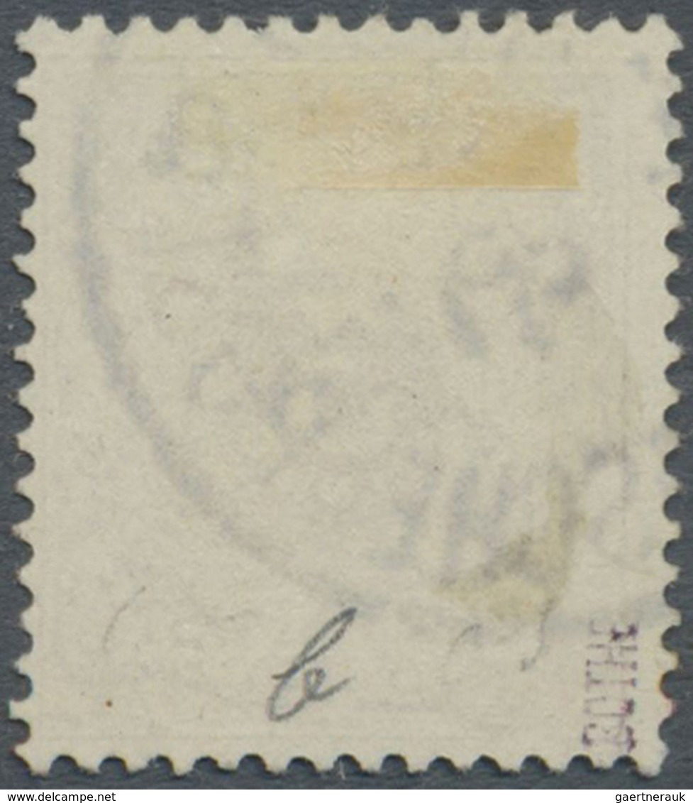O Deutsche Post In China: 1898, 3 Pfg. Steiler Aufdruck Hellocker, Einwandfrei, Gestempelt, Fotoattest - Cina (uffici)