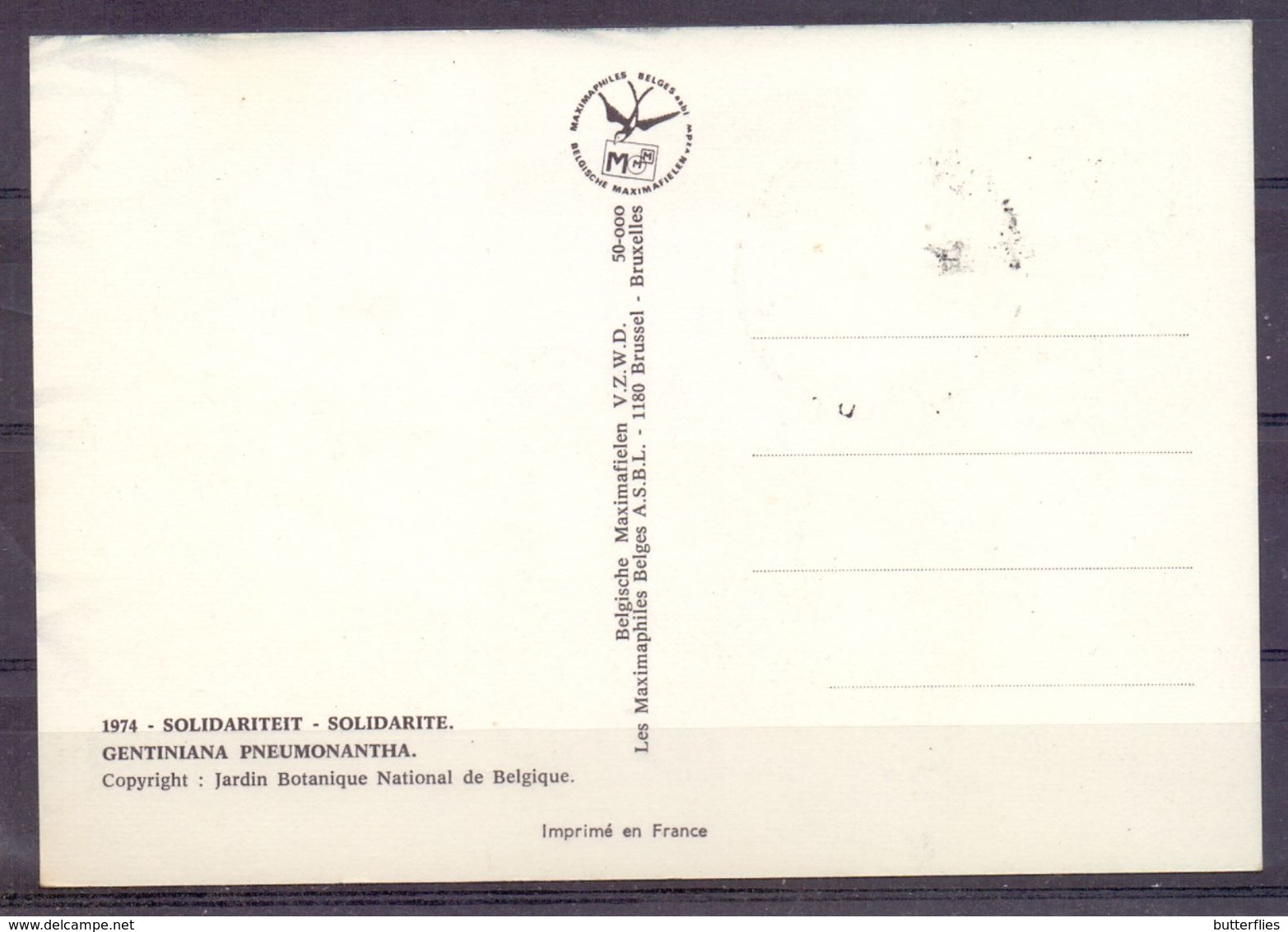 Belgie - 1974 - Yv. - 1738/41 - 7-12-1974 - Belgische Vereniging Der Maximafielen - V.Z.W.D. 1974 - 8 Scans - 1971-1980