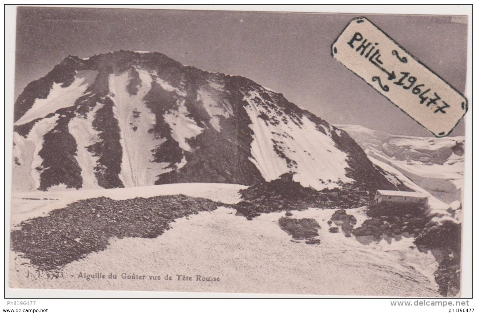 74 Haute Savoie - Cpa / Aiguille Du Goûter Vue De Tête Rousse. Non Circulé. - Otros & Sin Clasificación