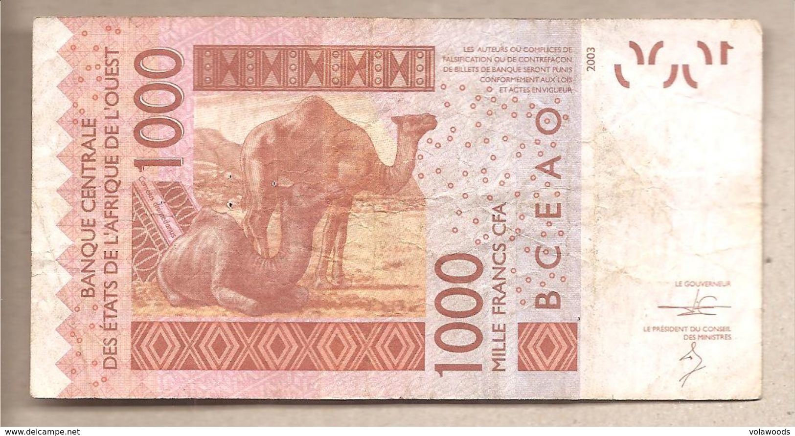 Senegal - Banconota Circolata Da 1000 Franchi CFA P-715Kl - 2014 - Senegal