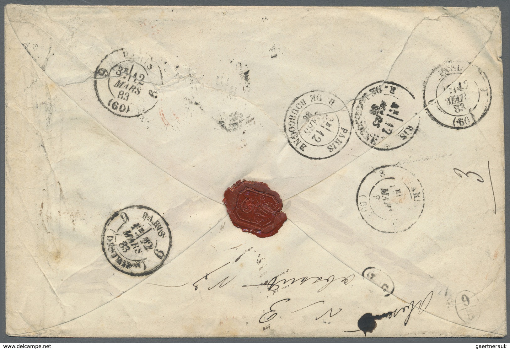 Br Deutsche Post In Der Türkei - Vorläufer: 1883: DR 20 Pfennig Blau, Senkrechtes Paar Und Einzelmarke, - Turchia (uffici)