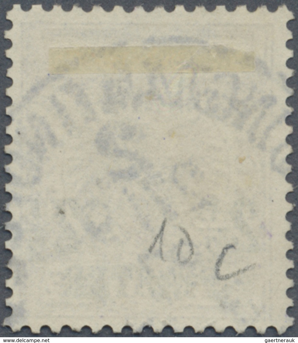 O Deutsche Post In Der Türkei: 1889, 2½ Pia. Auf 50 Pfg. Lebhaftrötlichbraun Mit Aufdruckabart "1 Von - Turchia (uffici)