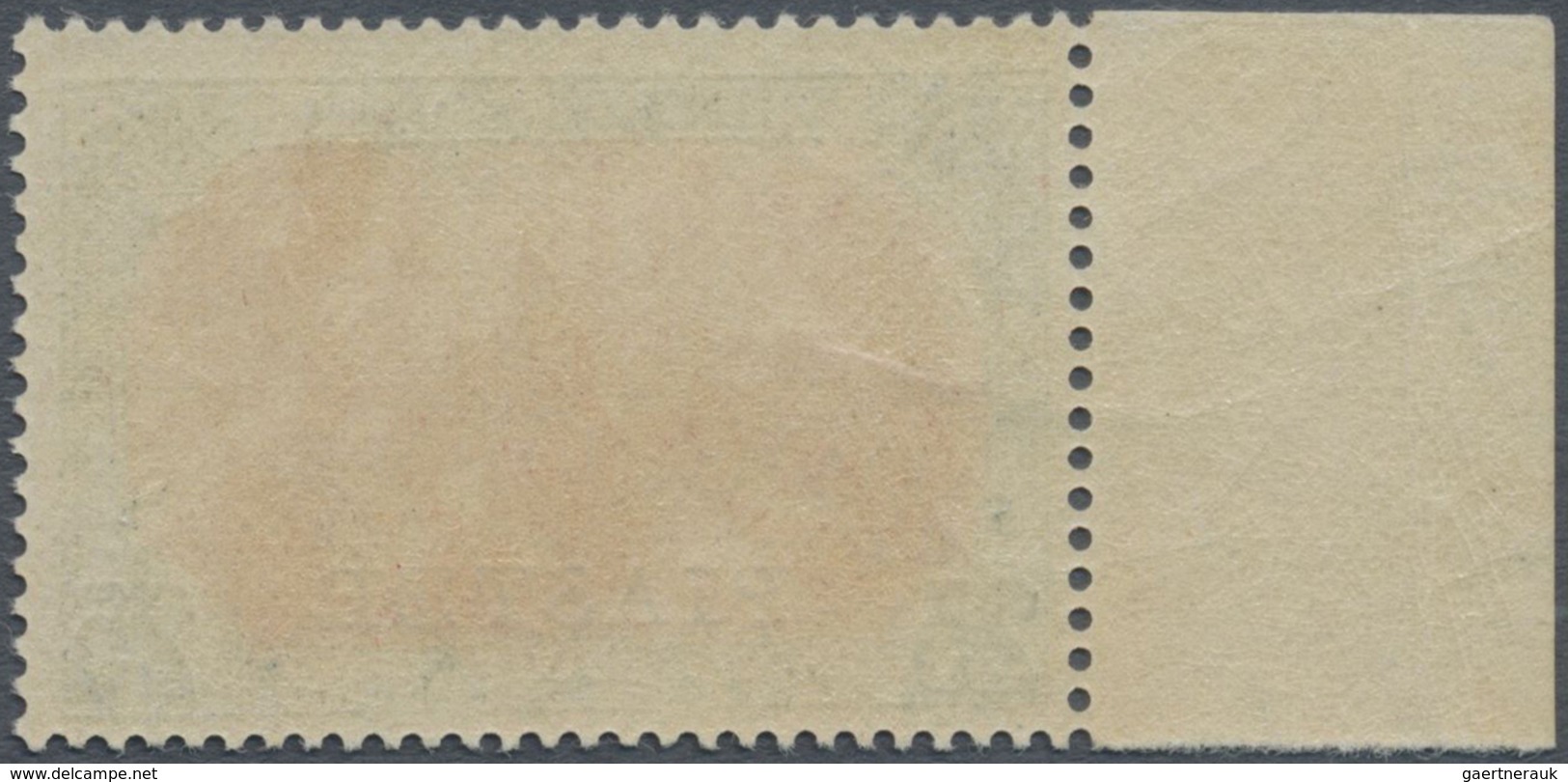 ** Deutsche Post In Der Türkei: 1903, 25 Pia. Auf 5 M. In Aufdrucktype I, Farbfrisches Bogenrandstück V - Turquie (bureaux)