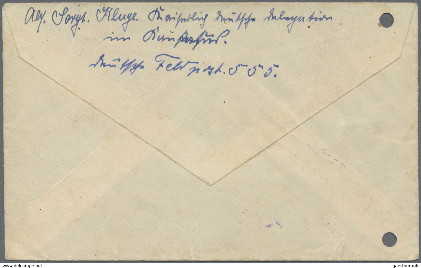 Br Deutsche Post In Der Türkei - Stempel: 1918, Portofreier Feldpostbrief Mit Tarn-Aufgbestempel "Deuts - Turchia (uffici)