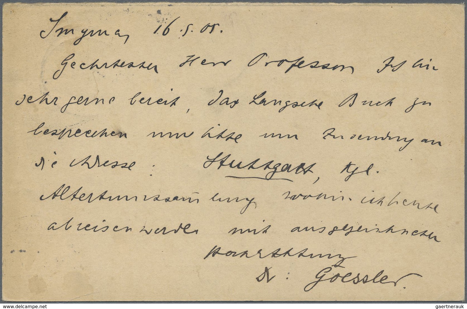 GA Deutsche Post In Der Türkei - Besonderheiten: 1902/1913, Sechs Bedarfs-Belege Der Germania-Ausgabe ( - Turquie (bureaux)