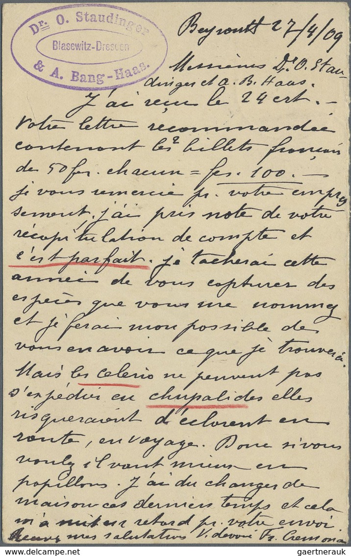 GA Deutsche Post in der Türkei - Besonderheiten: 1902/1913, sechs Bedarfs-Belege der Germania-Ausgabe (