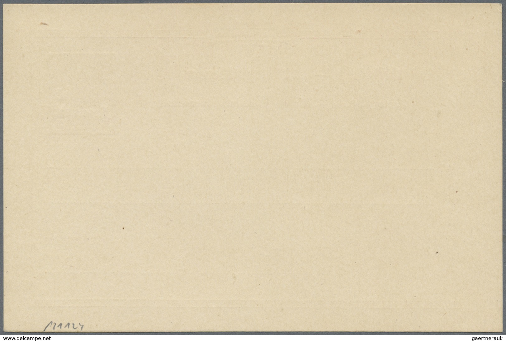 GA Deutsch-Ostafrika - Ganzsachen: 1900, 5 Pesa GSK Mit Schwarzem Aufdruck "Specimen" Ungebr. (Mi. 250, - Africa Orientale Tedesca
