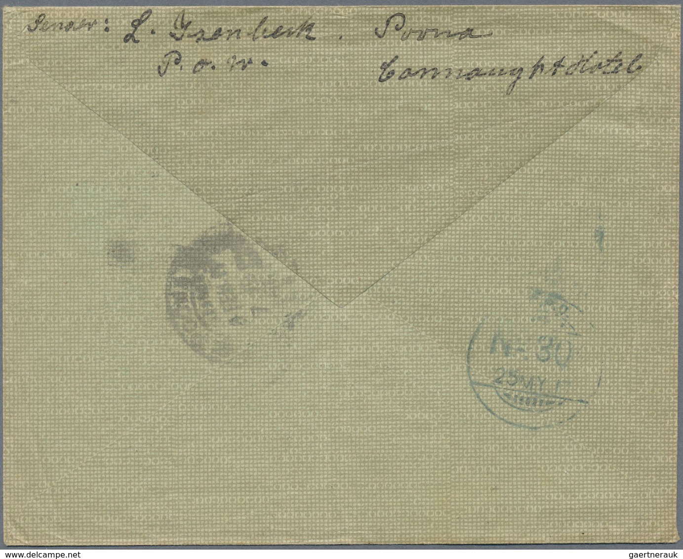 Br Deutsch-Ostafrika - Besonderheiten: Kriegsgefangenen-Lager: 1917, KGF-Brief Eines Dt. Internierten M - Deutsch-Ostafrika