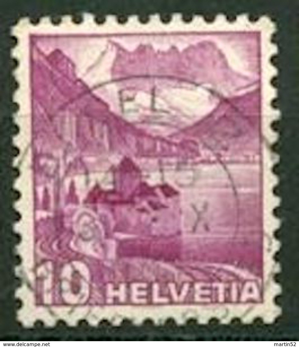 Schweiz Suisse 1936: ERSTE RM MIT NUMMER Zu 203AyRM.01 Mi 299IIyR Avec N° Au Verso Mit Voll-o BASEL 3.X.? (Zu CHF 11.00) - Rouleaux