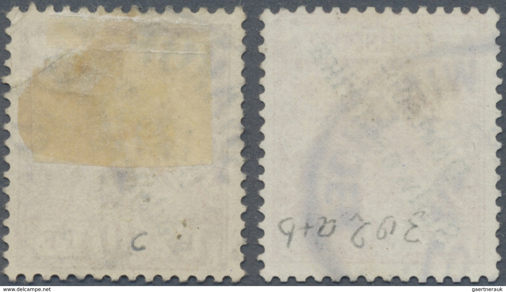 O Deutsch-Südwestafrika: 1898/99. 10 Pf Krone/Adler "Deutsch- / Südwestafrika", 1x B-Farbe Und 1x C-Fa - Sud-Ouest Africain Allemand