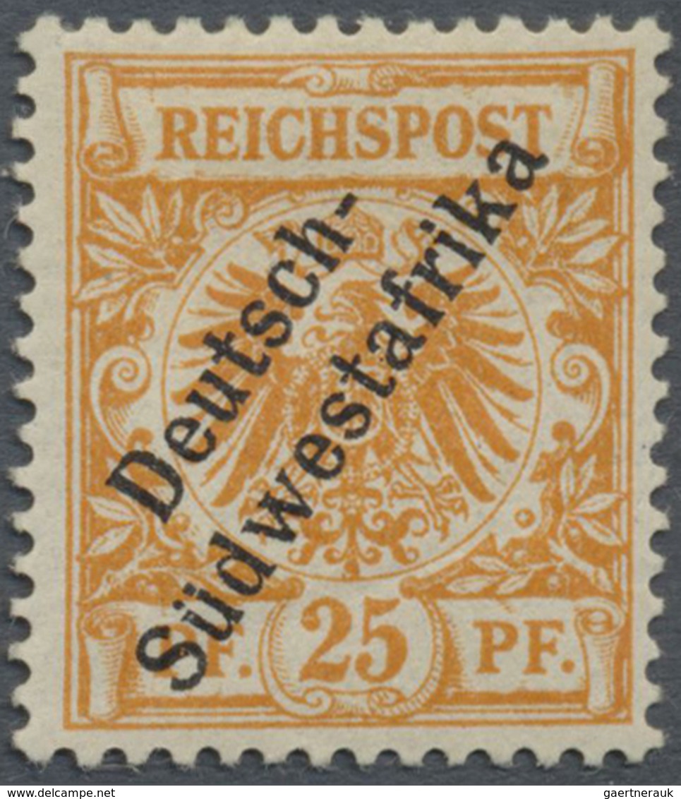 * Deutsch-Südwestafrika: 1899, 25 Pfg. Orange, Landesname In 2 Wörtern, Sign. A. K - Africa Tedesca Del Sud-Ovest