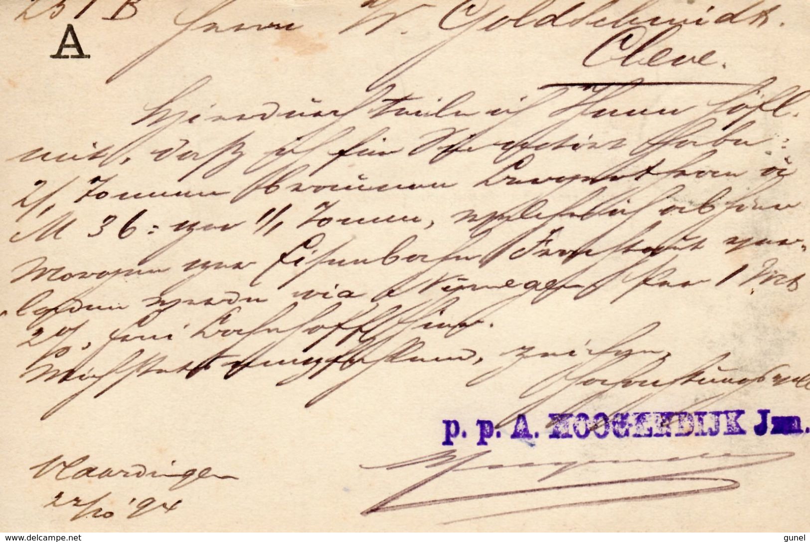 Bk G29 Van Vlaardingen Naar Cleve - Postal Stationery