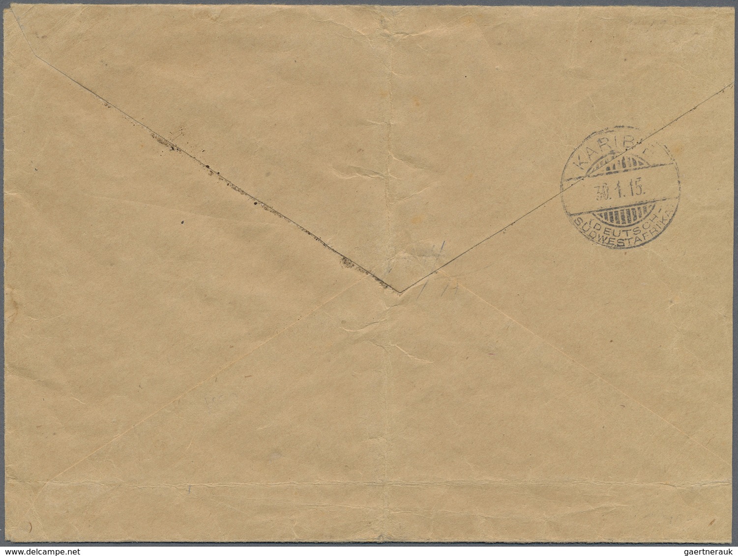 Br Deutsch-Südwestafrika - Stempel: 1915, Feldpostbrief (Bedarfsspuren/verkürzt) An Küstner Aus Swakopm - Deutsch-Südwestafrika