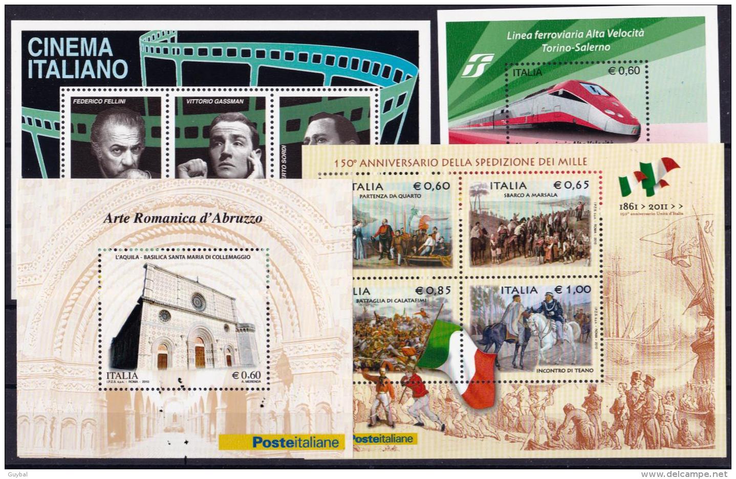 Italia - Italie - Italy - 2010 - 56 Val** + 4 Blocs** - Années Complètes