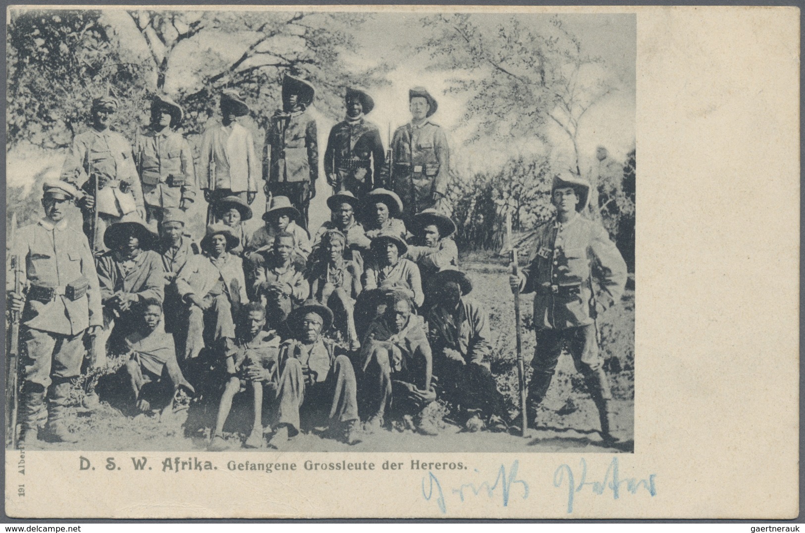 Deutsch-Südwestafrika - Stempel: 1905, Violetter Wanderstempel "Owikokorero" Klar Auf Feldpost-Ansic - Deutsch-Südwestafrika