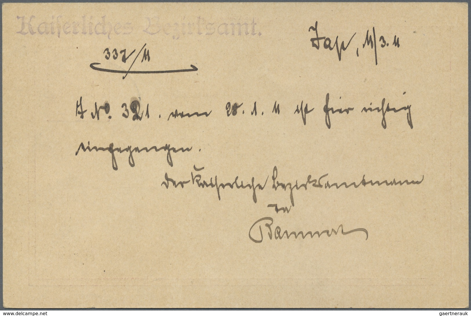 GA Deutsche Kolonien - Karolinen - Besonderheiten: 1911 (24.3.), Stempel "YAP * KAROLINEN *" Auf 10 Pfg - Karolinen