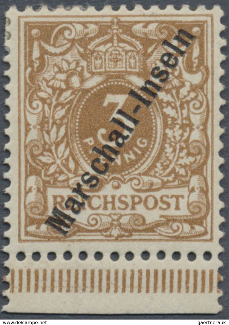 * Deutsche Kolonien - Marshall-Inseln: 1899, 3 Pfg. Jaluit-Ausgabe Gelbbraun, Einwandfrei Ungebrauchte - Isole Marshall