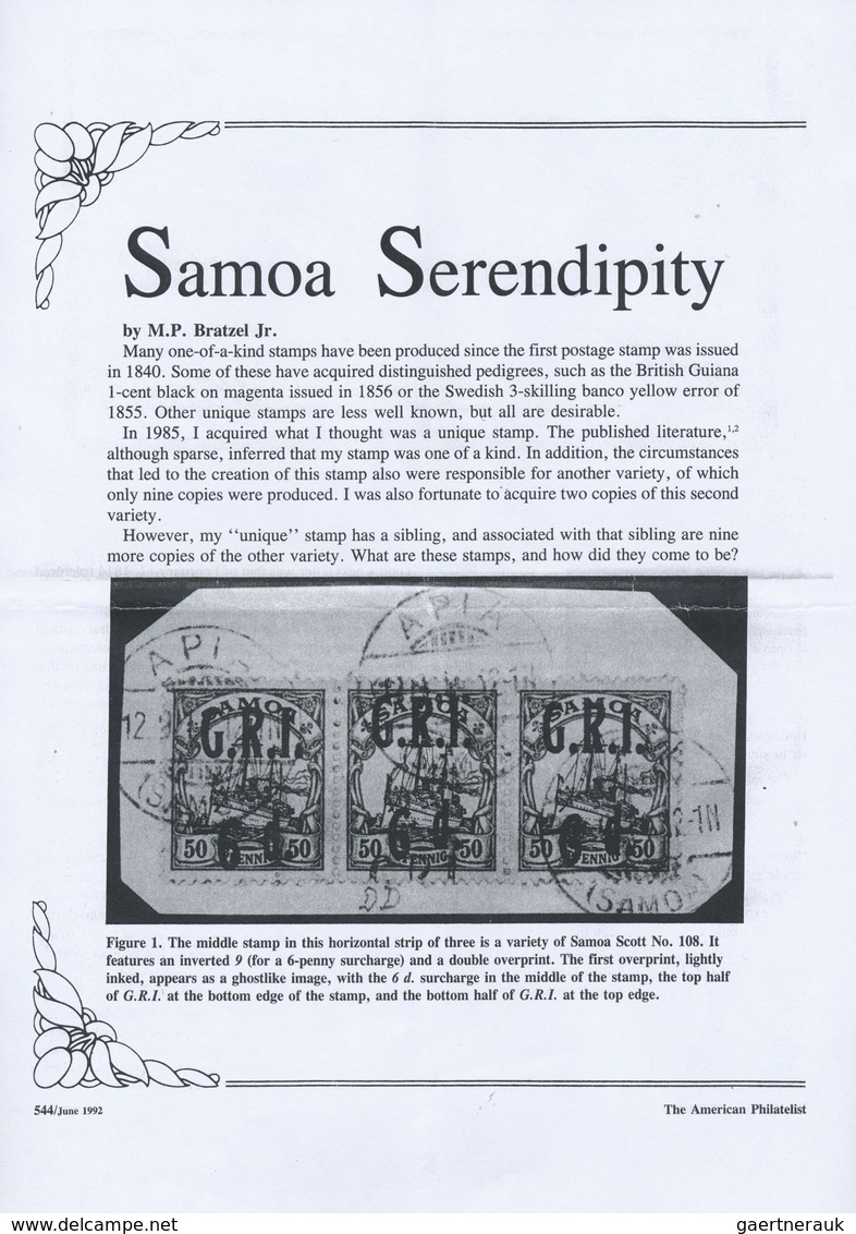 Brfst Deutsche Kolonien - Samoa - Britische Besetzung: 1914: New Zealand Occupation Of Samoa, 50 Pfg With - Samoa