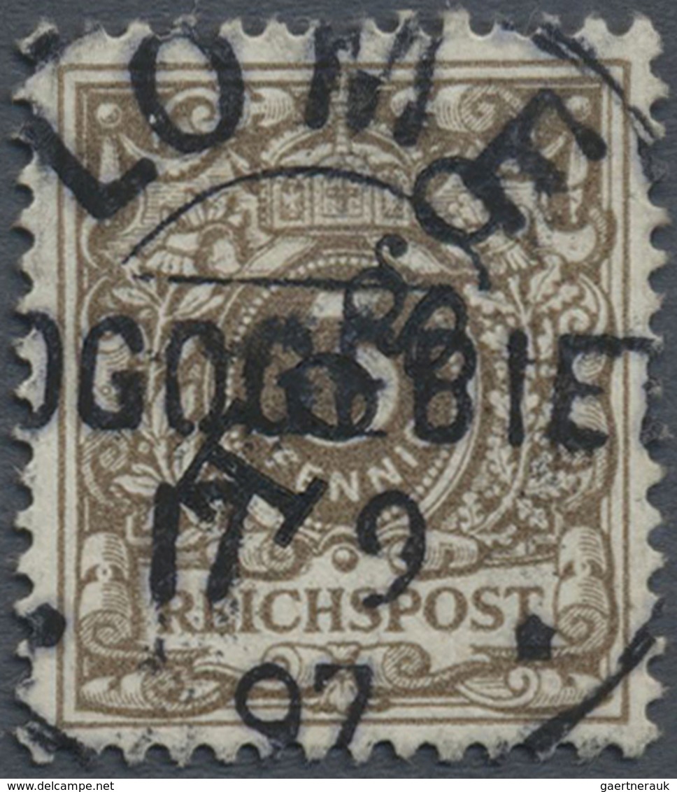 O Deutsche Kolonien - Togo: 1897, 3 Pfg. Mittelbraun, Klar Gestempelt "LOME 17/9 97", Bis Auf Einen He - Togo