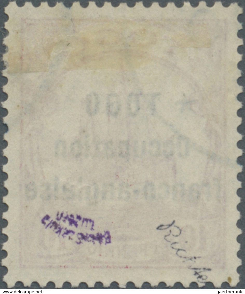 O Deutsche Kolonien - Togo - Französische Besetzung: 1915, 10 Pfg. Aufdruckmarke, Gestempelt, Tadellos - Togo