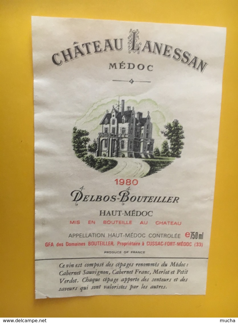 6832 - Château Lanessan 1980 Haut-Médoc - Bordeaux