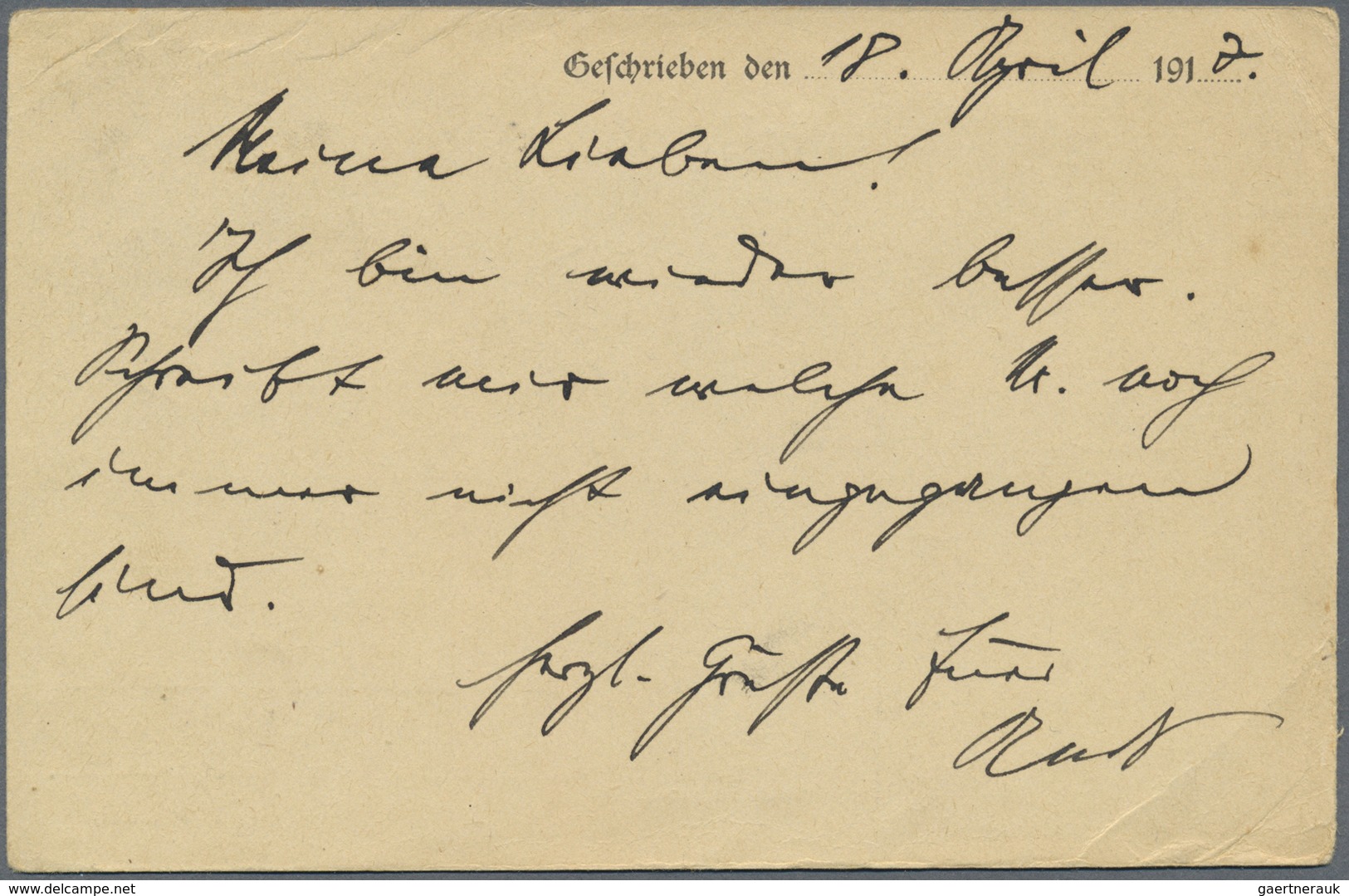 Br Militärmission: 1916/1917, "MOSSUL 1.10.17" Recht Klar Auf Brief Mit Briefstempel "...Funker Abtlg. - Turchia (uffici)