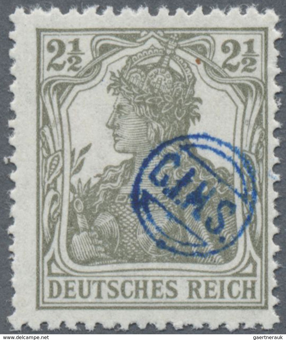 ** Deutsche Abstimmungsgebiete: Oberschlesien - Französische Besatzung: 1920, Germania 2½ Pfg. Olivgrau - Altri & Non Classificati