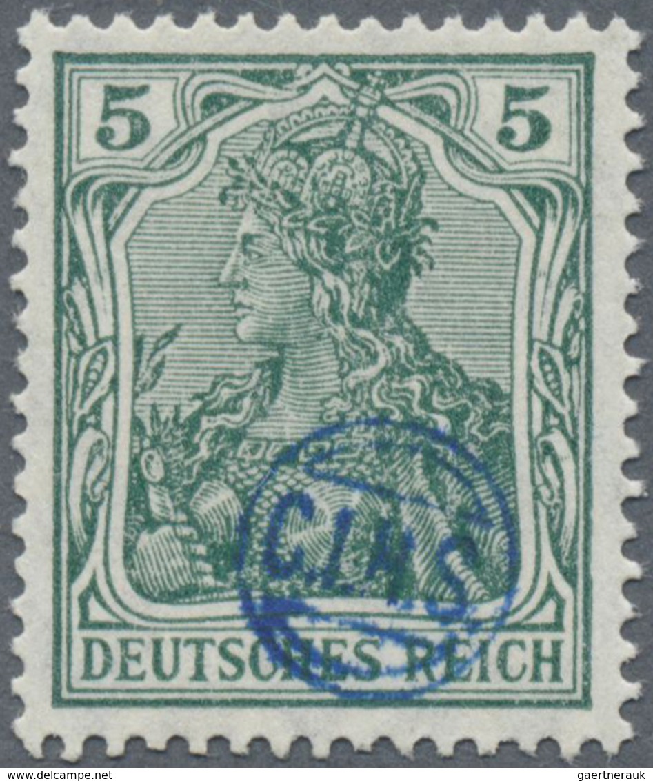 ** Deutsche Abstimmungsgebiete: Oberschlesien - Französische Besatzung: 1920, Germania 5 Pfg. Grün Mit - Other & Unclassified