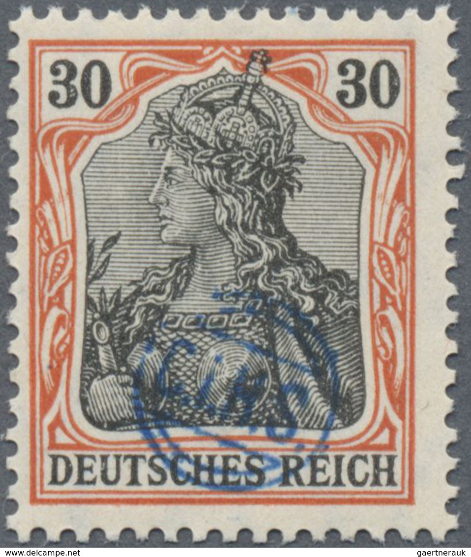 ** Deutsche Abstimmungsgebiete: Oberschlesien - Französische Besatzung: 1920, Germania 30 Pfg. Orange/s - Autres & Non Classés