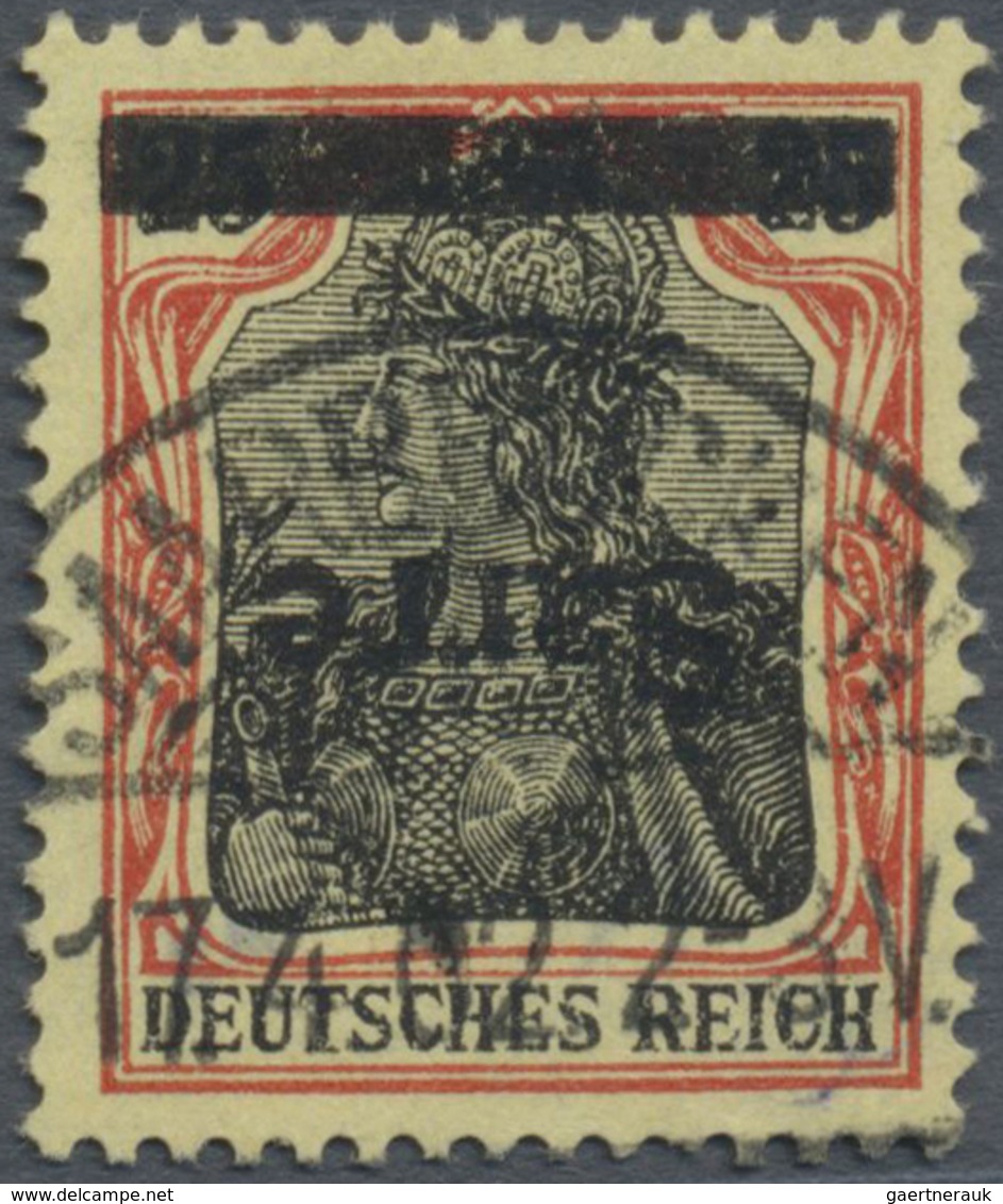 O Deutsche Abstimmungsgebiete: Saargebiet: 1920, 25 Pfg Germania Sarre Mit Kopfstehendem Aufdruck, Sau - Altri & Non Classificati