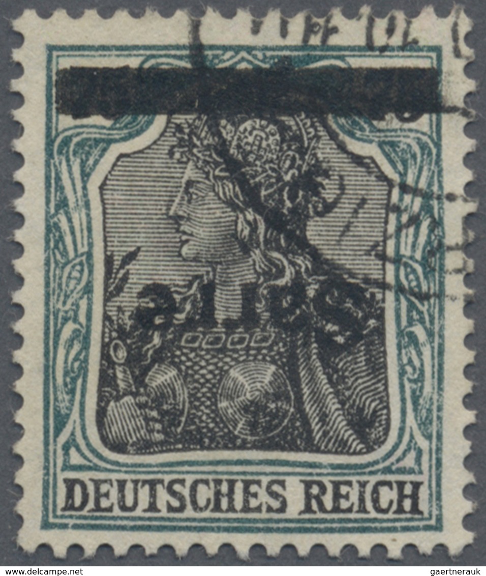 O Deutsche Abstimmungsgebiete: Saargebiet: 1920, Germania 75 Pf. Sarre Mit Kopfstehendem Aufdruck, Sau - Sonstige & Ohne Zuordnung