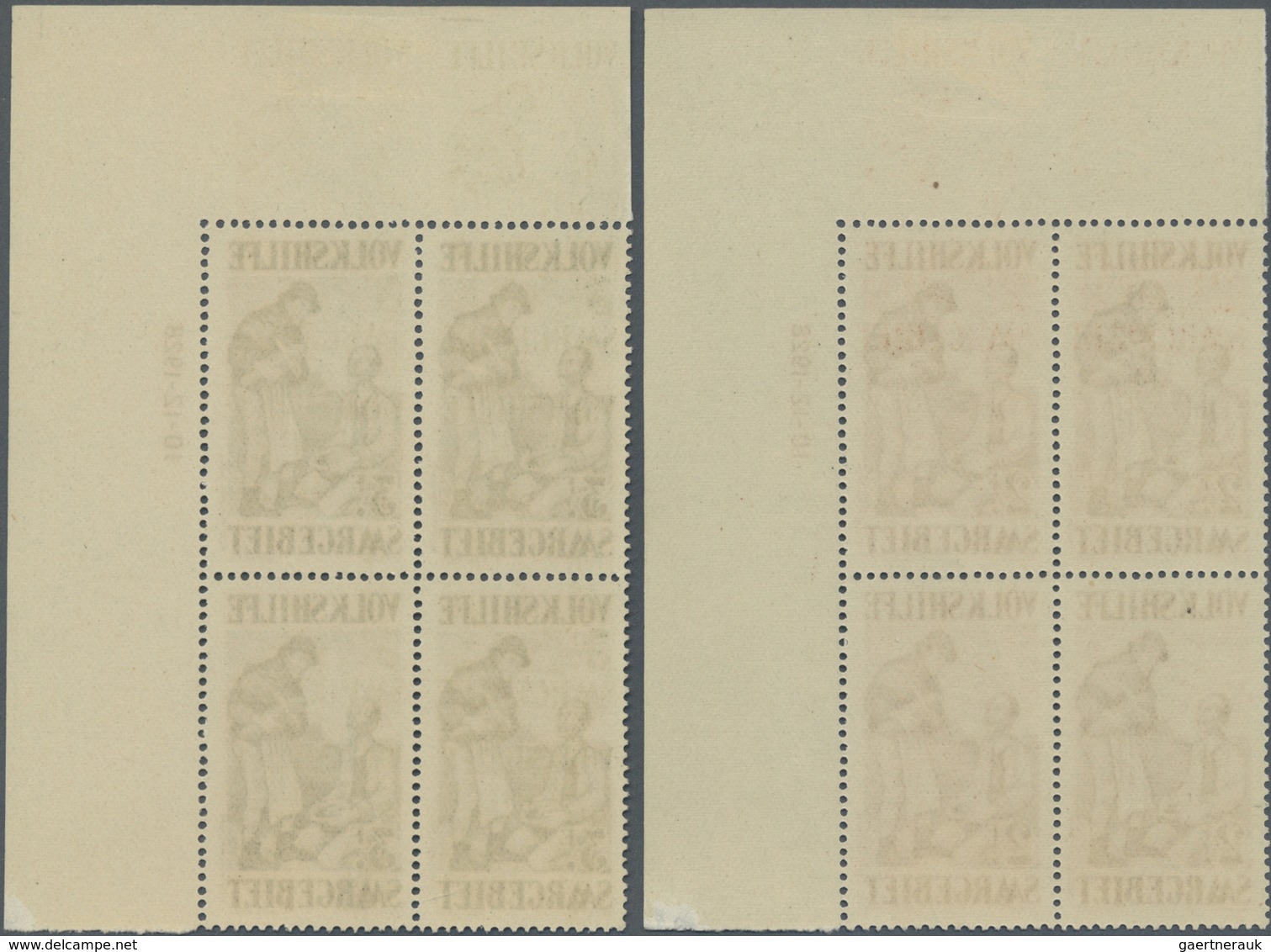 **/ Deutsche Abstimmungsgebiete: Saargebiet: 1928, Volkshilfe "Gemälde", 7 Werte 40 C Bis 10 Fr, Postfri - Sonstige & Ohne Zuordnung