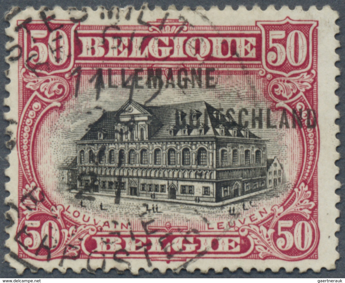 O Belgische Besetzung - Militärpost Im Rheinland: 1919, 50 Cent. In Normaltype Mit Besserer Zähnung 14 - Besetzungen 1914-18