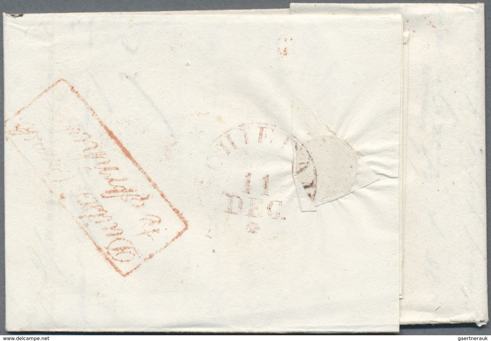 Br Memel: 1823/1840, 4 Faltbriefe Mit L2 "P. MEMEL" Bzw. "MEMEL" Und L1 "Franco" Mit Großem Und Kleinem - Memel (Klaipeda) 1923