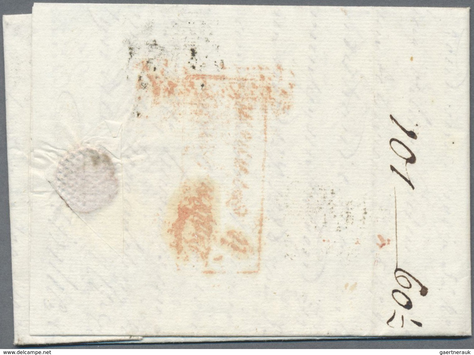 Br Memel: 1823/1840, 4 Faltbriefe Mit L2 "P. MEMEL" Bzw. "MEMEL" Und L1 "Franco" Mit Großem Und Kleinem - Memelgebiet 1923