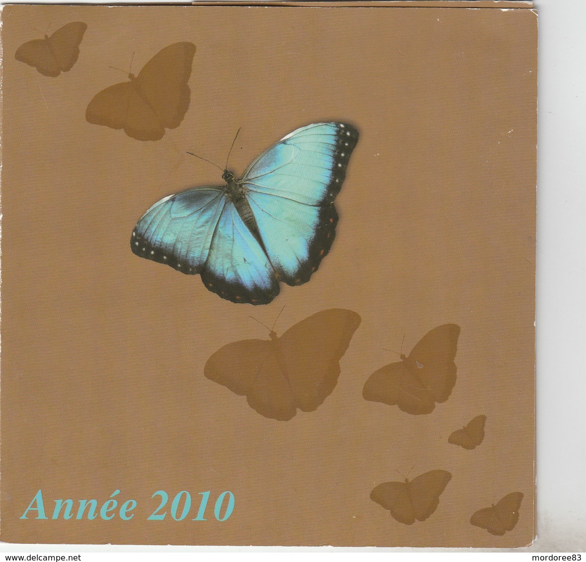 CALENDRIER 2010 PUB LE PAPILLON POMPES FUNEBRES LA SEYNE TOULON HYERES - Grand Format : 2001-...