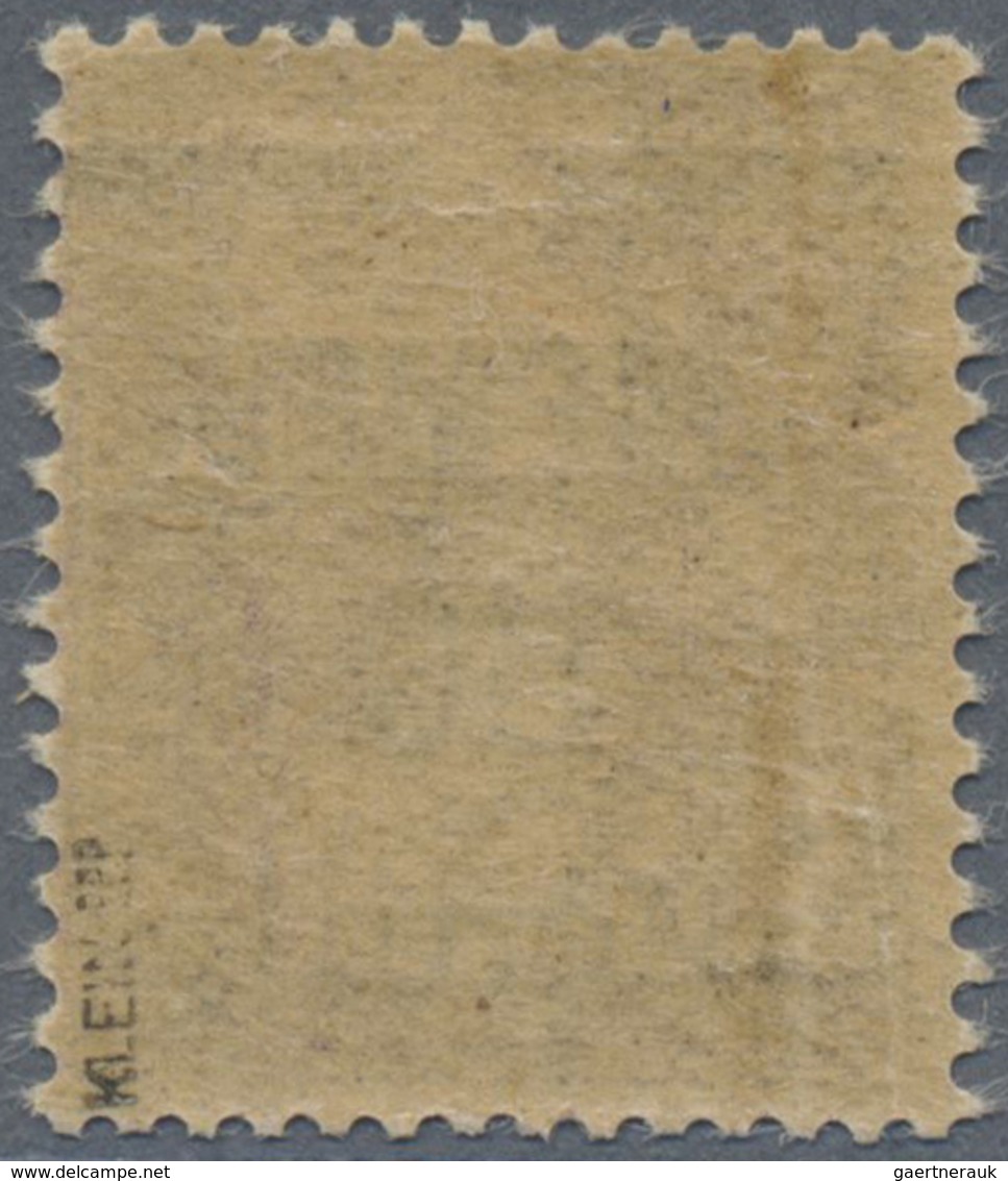 ** Memel: 1920, Freimarke Von Frankreich Mit Aufdruck 50 Pf Auf 35 C, GC-Papier, Signiert Klein BPP, (M - Memel (Klaïpeda) 1923