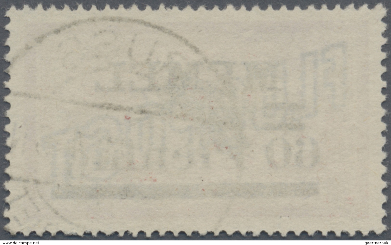 O Memel: 1921, Flugpostmarke 60 Pf Auf 40 C, Zeitgerecht Gestempelt "RUSS A MEMELGEBIET 12.11.21 4-5N" - Memel (Klaipeda) 1923