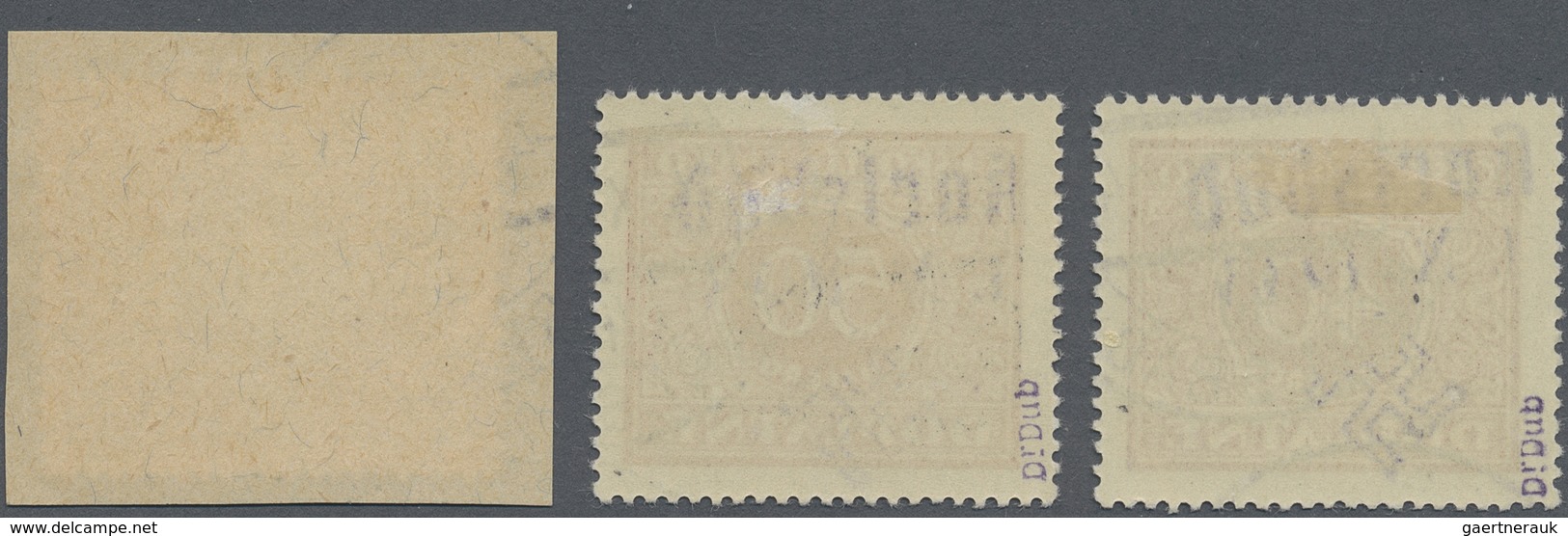 O/Brfst Sudetenland - Karlsbad: 1938, Portomarken 40 H, 50 H Und 1 Kr Mit Handstempelaufdruck "Karlsbad | 1. - Sudetenland