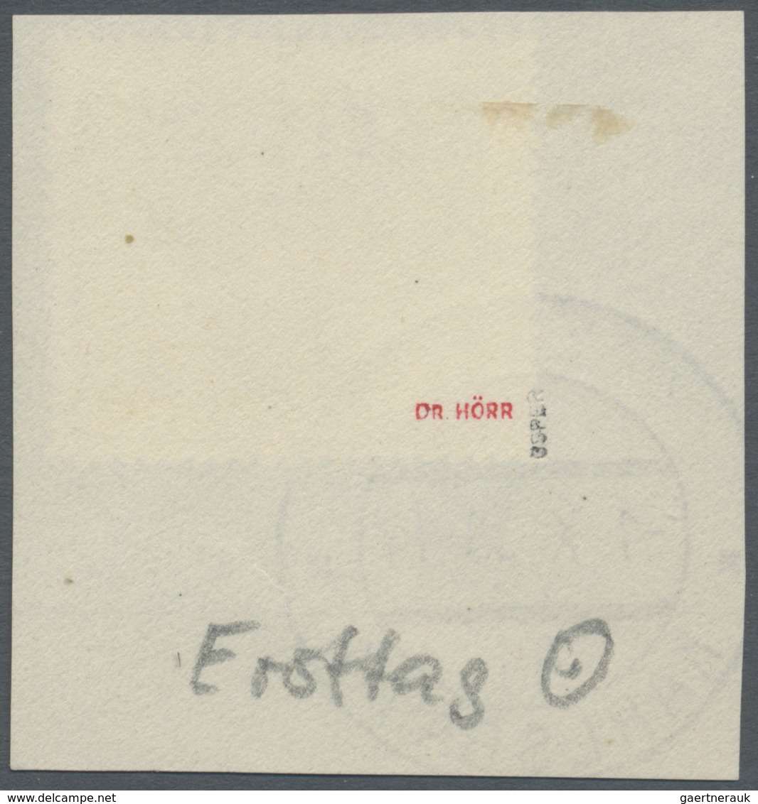 Brfst Sudetenland - Karlsbad: 1938, 40 H. Portomarke Mit Ersttagsstempel "KARLSBAD 4d 1.X.38" Auf Briefstü - Sudetenland