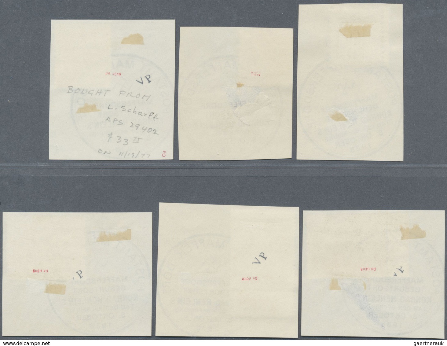 Brfst/Br Sudetenland - Maffersdorf: 1938, Mi.Nr. 14, 29, 31-34, 6 Werte Auf Briefstück Sowie Nr. 23 Auf AK (G - Sudetenland