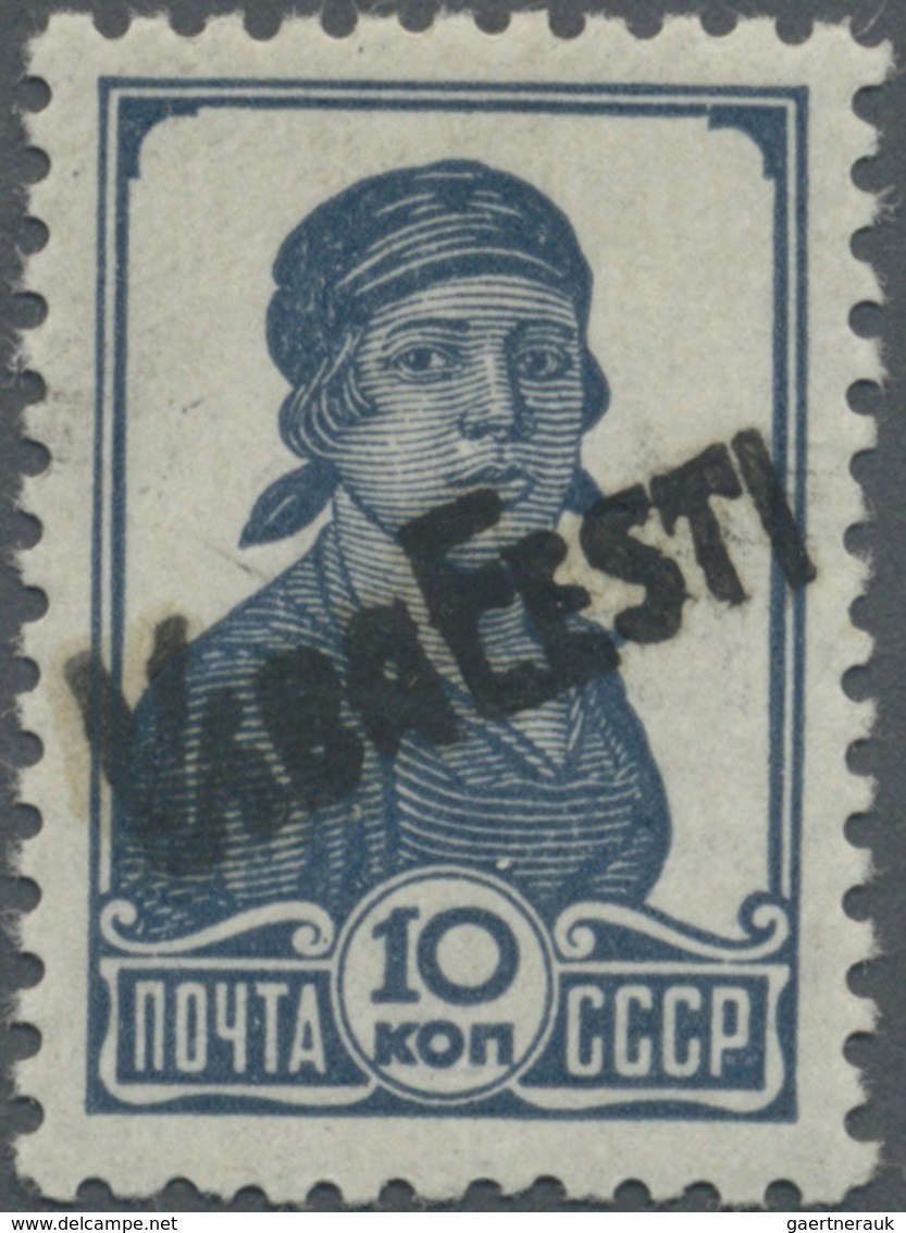 ** Dt. Besetzung II WK - Estland - Moiseküll (Möisaüla): 1941, 10 K. Mit Aufdruck "VABA ESSTI", Postfri - Occupation 1938-45