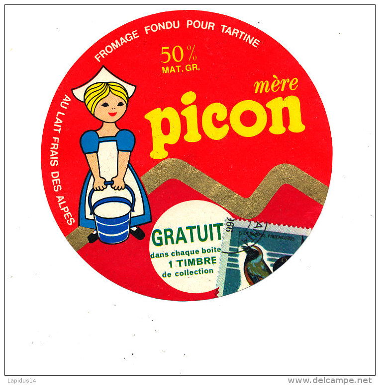 P 1000 / ETIQUETTE DE FROMAGE -   FROMAGE   FONDU  PICON - Fromage